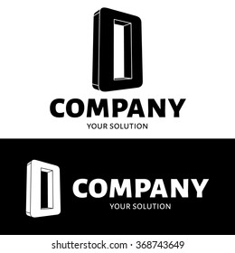 Vector letter O logo. Brand logo O for the company in the form of 3D letters