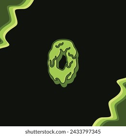 Vector letter O zombie logo design template inspiration, vector illustration.