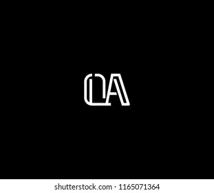 Vector Letter OA Combine Linked Modern Monogram Logo