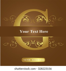 Vector of Letter in the old vintage style. ABC concept type as logo. Typography design
