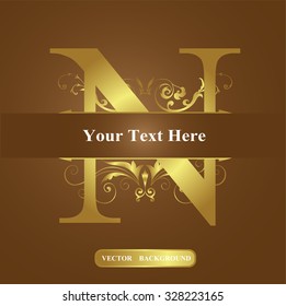 Vector of Letter in the old vintage style. ABC concept type as logo. Typography design