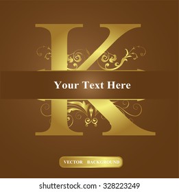 Vector of Letter in the old vintage style. ABC concept type as logo. Typography design