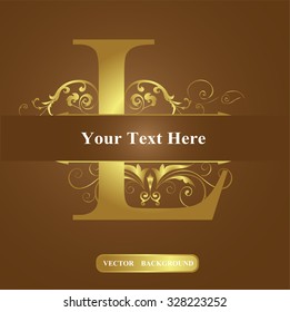 Vector of Letter in the old vintage style. ABC concept type as logo. Typography design