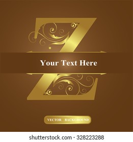 Vector of Letter in the old vintage style. ABC concept type as logo. Typography design