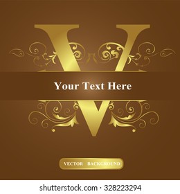 Vector of Letter in the old vintage style. ABC concept type as logo. Typography design