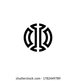 Vector Letter oo uppercase minimalist art monogram. Creative Maze vector linear for Title, Header, Lettering, Logo. Labyrinth Line art style on white background. Modern Design.