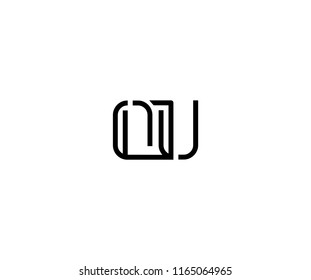 Vector Letter OU Combine Linked Modern Monogram Logo