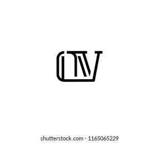 Vector Letter OV Combine Linked Modern Monogram Logo