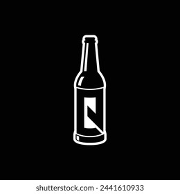 Vector letter Q bottle logo design template inspiration, vector illustration.