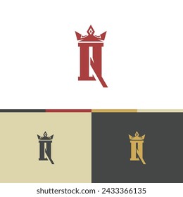 Vector letter Q crown logo design template inspiration, vector illustration.