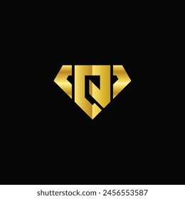 Vector letter Q diamond logo design template inspiration, vector illustration.