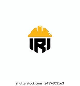 Vector letter R construction logo design template inspiration, vector illustration.