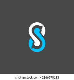 The vector is the letter s with a batik motif.
