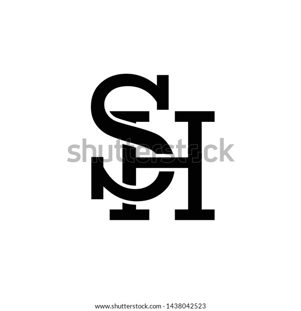 Vector Letter S Combined H Letter Stock Vector Royalty Free