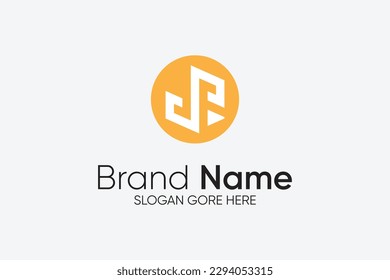 Diseño del logotipo de la letra del vector S F