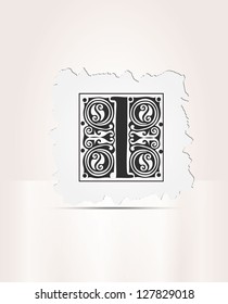 Vector letter I sign alphabet and logo