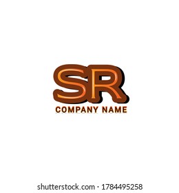 Vector Letter SR hochauflösendes minimalistisches Kunstmonogramm. Kreative Maze, Vektorlinear für Titel, Kopfzeile, Schrift, Logo. 3D Line Art-Stil auf weißem Hintergrund. Modernes Design.