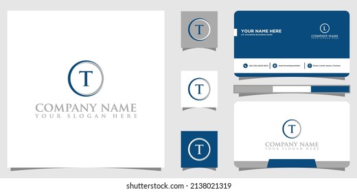 Vector Letter T Circle style with Branding designs template Graphic Design icon symbol for Business