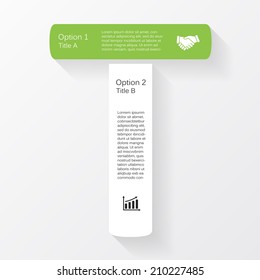 Vector letter T infographic. Template for diagram, graph, presentation and chart. Business concept with options, parts, steps or processes. Abstract background.