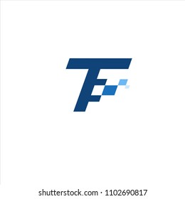 Vector letter T network pixel dots concept logo design template illustration eps 10