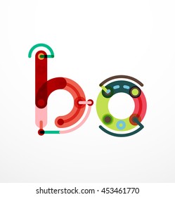Vector letter - technolog minimal design