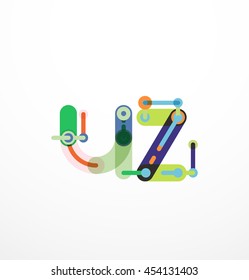 Vector letter - technolog minimal design
