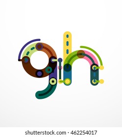 Vektorbrief - minimales technologisches Design