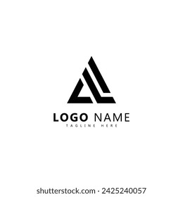 vector letter triangle logo abstract design