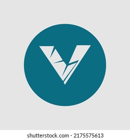 Vektorgrafik von Letter V Business-Logo-Designvorlage