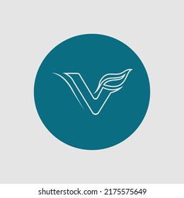 plantilla de diseño de logotipo de vector de carta V Business