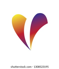 Vector Letter V Logo Design Template Icon