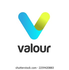 vector letter v logo icon