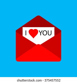 vector letter for Valentine's Day 