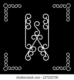 Vector letter W of the alphabet! For use in web, logo, greeting cards and more
