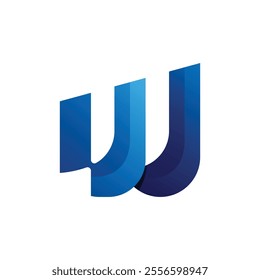 Vector letter W Gradient Logo Icon Illustration