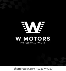 Plantillas de logotipo de letra vectorial W aisladas en fondo blanco. Diseño De Ala Moderna. 