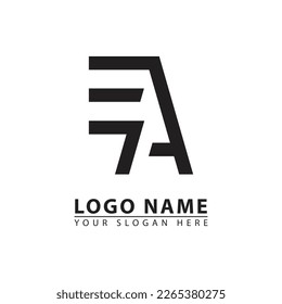 vector letter a wing logo business icon. Abstract graphic flat illustration style.