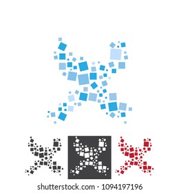 
Vector Letter X Alphabet Typo Font Geometric Square Pattern Logo Icon Brand Symbol Shape Object Element Professional Corporate Identity Modern Business