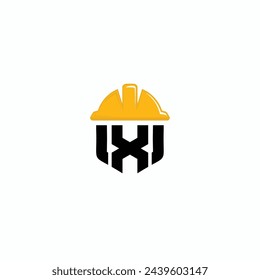 Vector letter X construction logo design template inspiration, vector illustration.