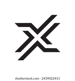 vector letter x creative logo