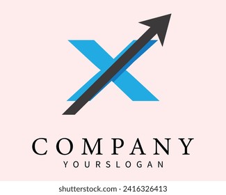 
Plantilla de diseño de logotipo x letra de vector