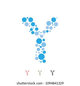 Vector Letter Y Alphabet Typo Font Geometric Bubble Circle Sphere Ball Pattern Logo Icon Brand Symbol Shape Object Element Professional Corporate Identity Modern Business