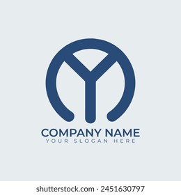 Vector letter y logo design 