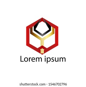 vector letter "Y" logo elegant colors can be used for certain brands easily change color