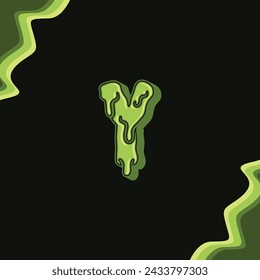 Vector letter Y zombie logo design template inspiration, vector illustration.