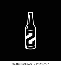 Vector letra Z botella logo diseño plantilla inspiración, ilustración vectorial.