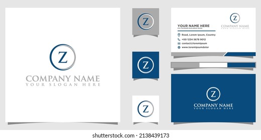 Vector Letter Z Circle style with Branding designs template Graphic Design icon symbol for Business