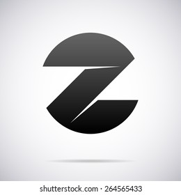 Vector letter Z logo icon design template. 