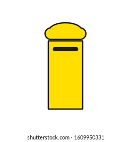 vector letterbox shaped icon for letters