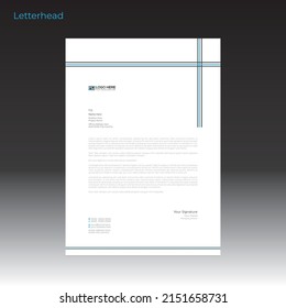 vector letterhead design for any best kind of use